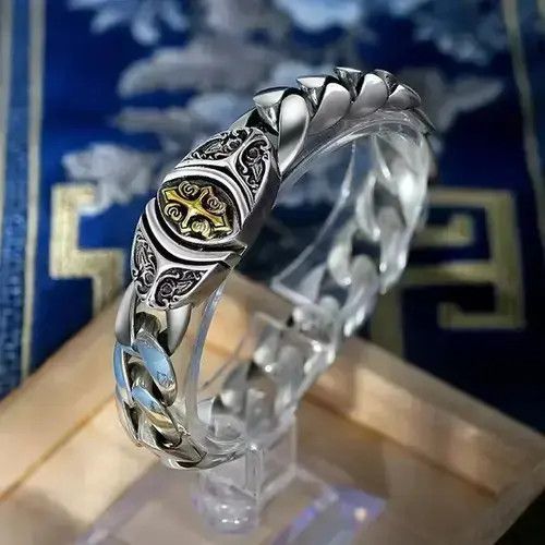 Jewelry Cross Flower Bracelet Size ONE SIZE - 2 Thumbnail