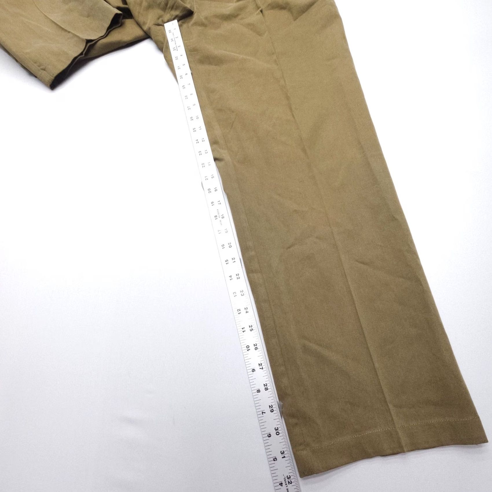 Tommy Hilfiger VINTAGE Tommy Hilfiger Pleated Khaki Pants Mens 38 x 34 Olive 90s Preppy American Size US 38 / EU 54 - 6 Thumbnail