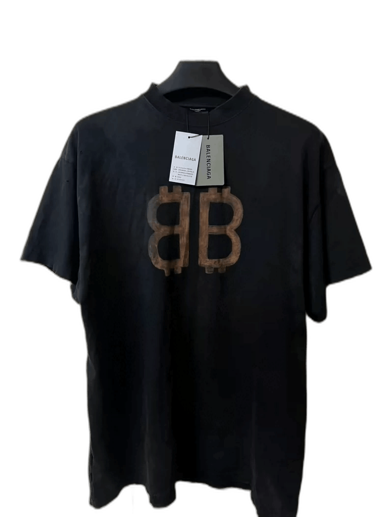 Balenciaga Balenciaga Bitcoin Short Sleeve TShirt Size 2-2506 Size US XXL / EU 58 / 5 - 1 Thumbnail