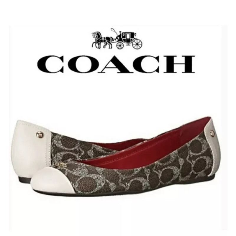 Coach Coach Chelsea Colorblock Signature Leather Ballet Flats 9.5 Size US 9.5 / IT 39.5 - 1 Thumbnail