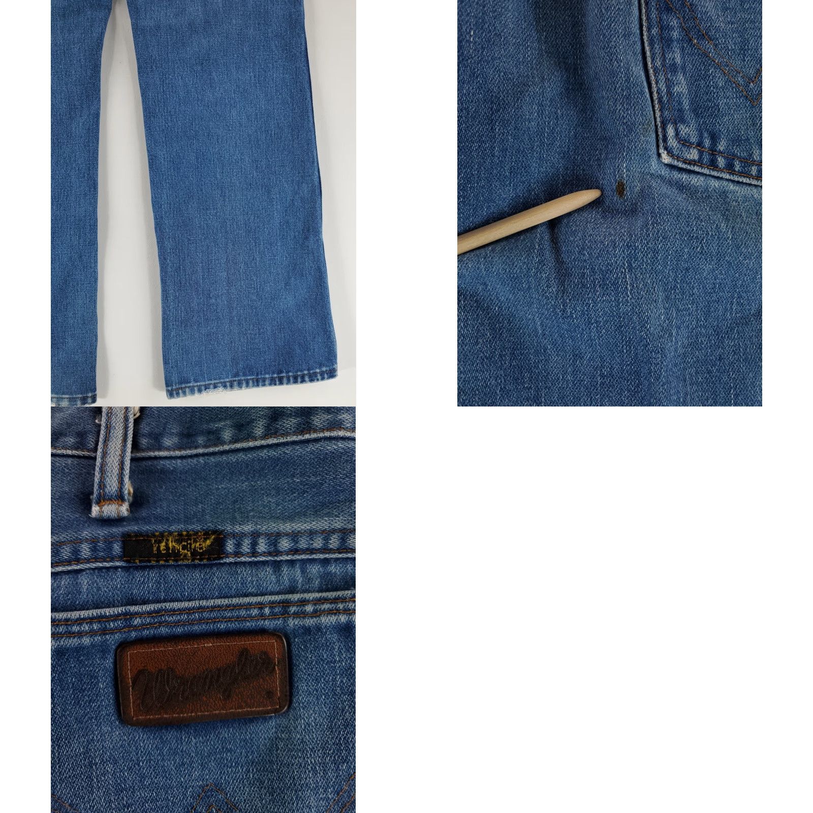 Wrangler VINTAGE Wrangler Bootcut Jeans 70s 80s Blue Mens 36 Inseam 32 36x33 36x32 Actual 82611NV Size US 36 / EU 52 - 10 Thumbnail