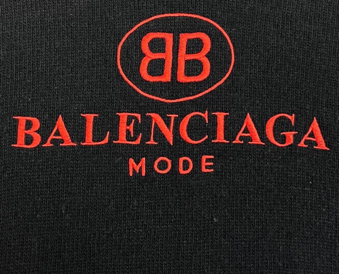 Balenciaga Balenciaga black embroidery logo wool turtleneck sweater Size US S / EU 44-46 / 1 - 5 Thumbnail