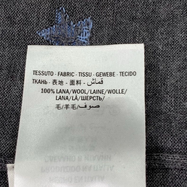 Gucci Gucci Dark gray bee embroidery wool round-neck long-sleeved Size US L / EU 52-54 / 3 - 7 Thumbnail