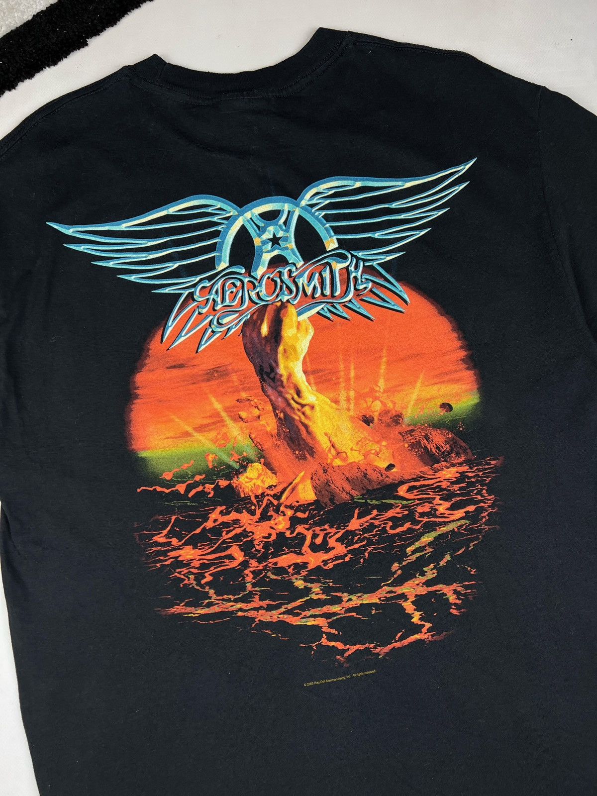 Band Tees × Vintage Vintage Aerosmith Band Tee rock tShirt Size US L / EU 52-54 / 3 - 6 Thumbnail