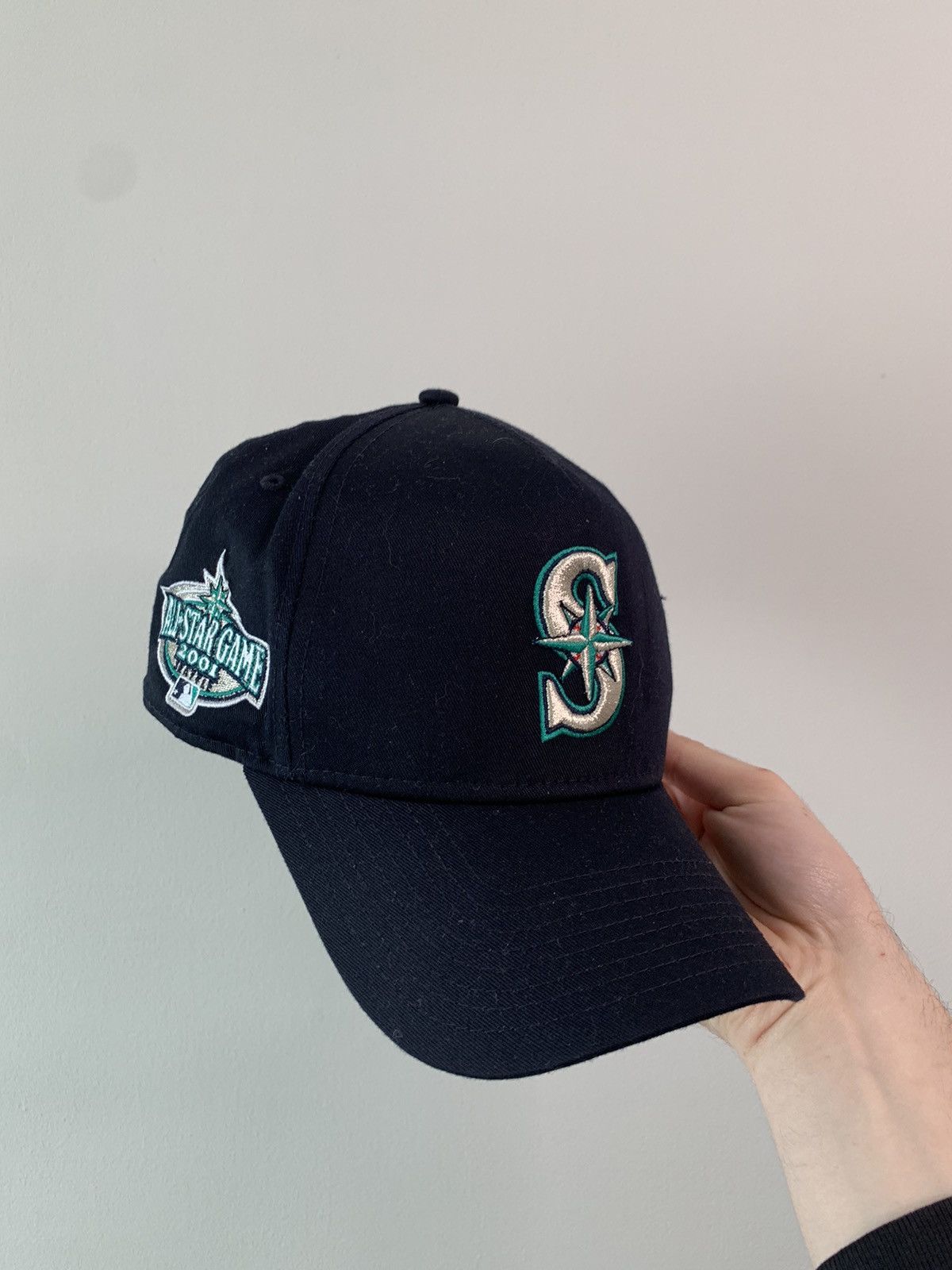 image of Mlb x Myfitteds Seattle Mariners Raf Simons 2001 All Star Game Patch in Black Green, Men's
