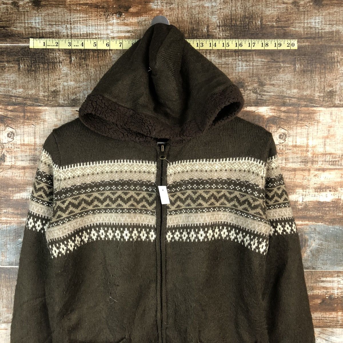 Japanese Brand × Vintage Japanese Brand Brown Hoodie sweatshirt #A1588 Size US S / EU 44-46 / 1 - 5 Thumbnail