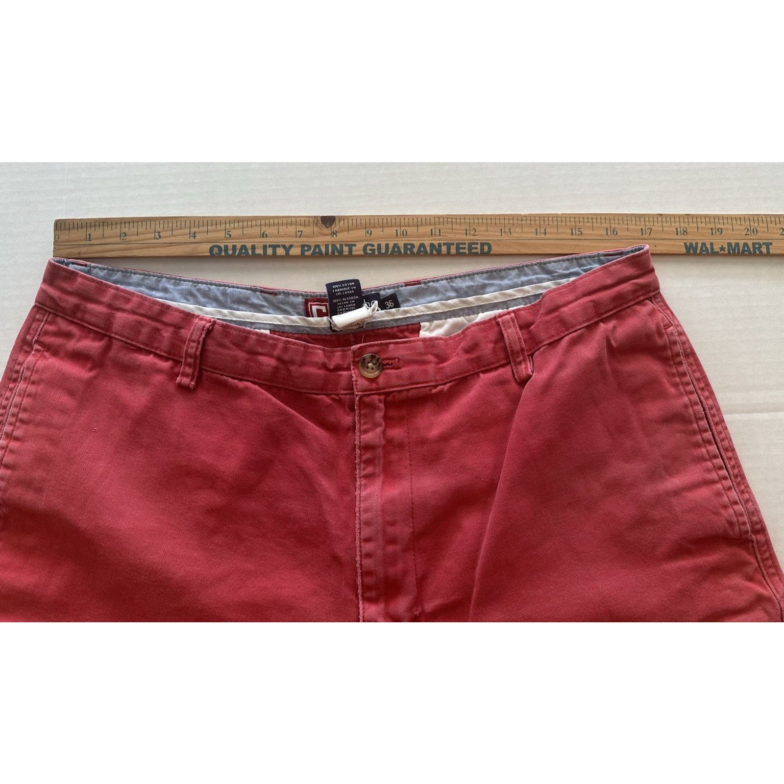 Chaps Chaps Ralph Lauren Men's Chino Shorts Dark Pink Sz 36 Cotton Size US 36 / EU 52 - 10 Thumbnail