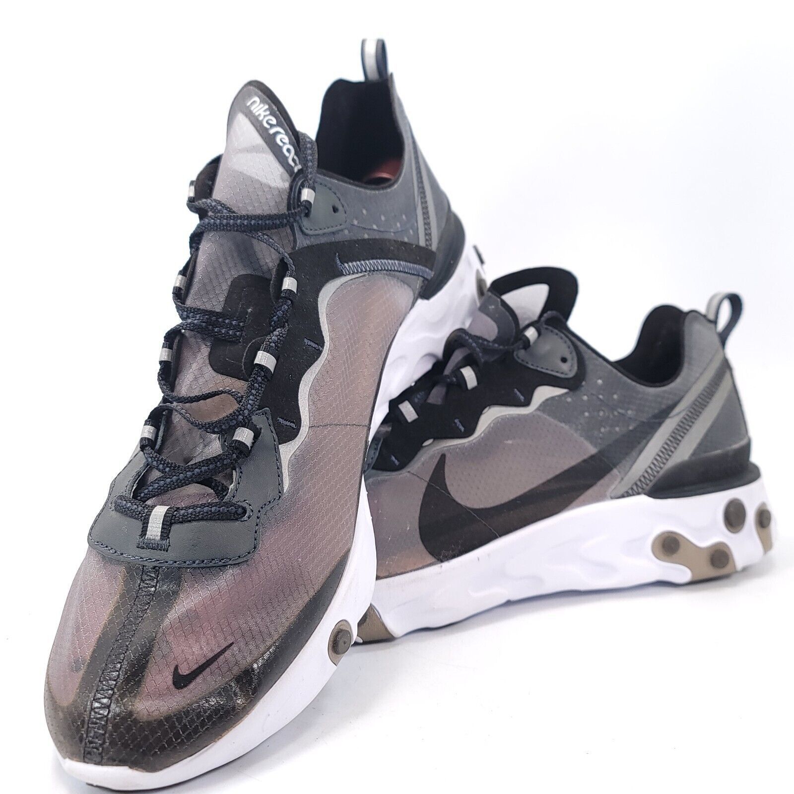 Nike Nike React Element 87 Shoe Men Size 14 AQ1090-001 Gray Black Size US 14 / EU 47 - 9 Thumbnail