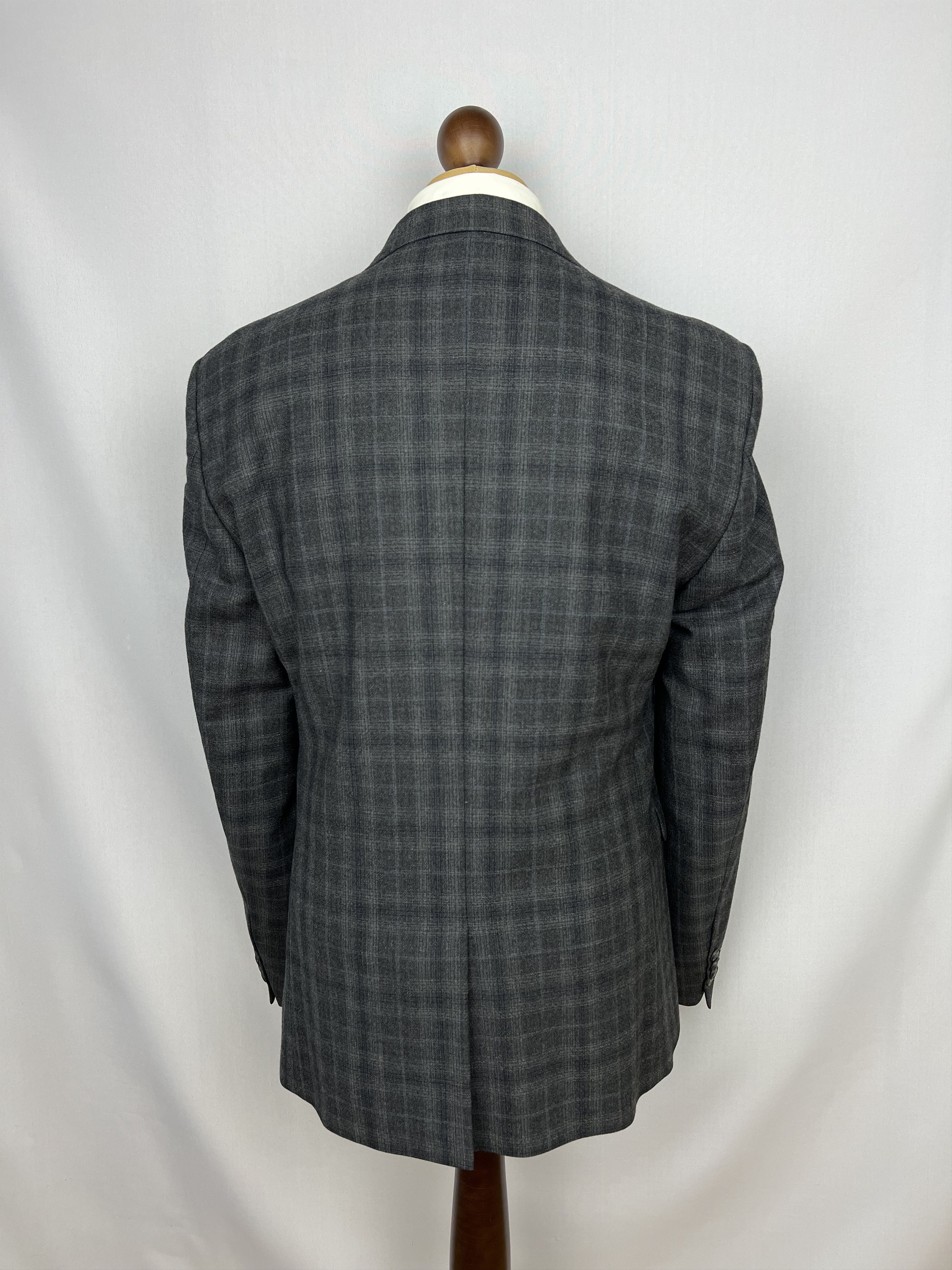 Italic CACHAREL x Zignone 100% Pure Wool Plaid Slim 2 Piece Suit Size 42R - 4 Thumbnail