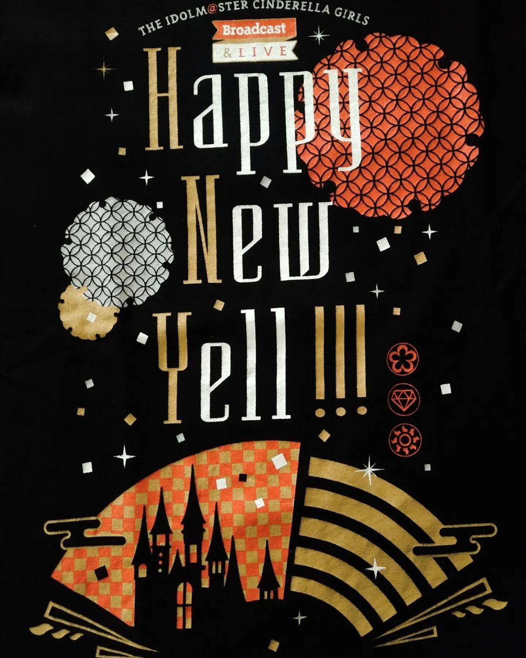 Anime × Japanese Brand The Idolm@ster Cinderella Happy New Yell Anime Idol Tees Size US M / EU 48-50 / 2 - 2 Thumbnail