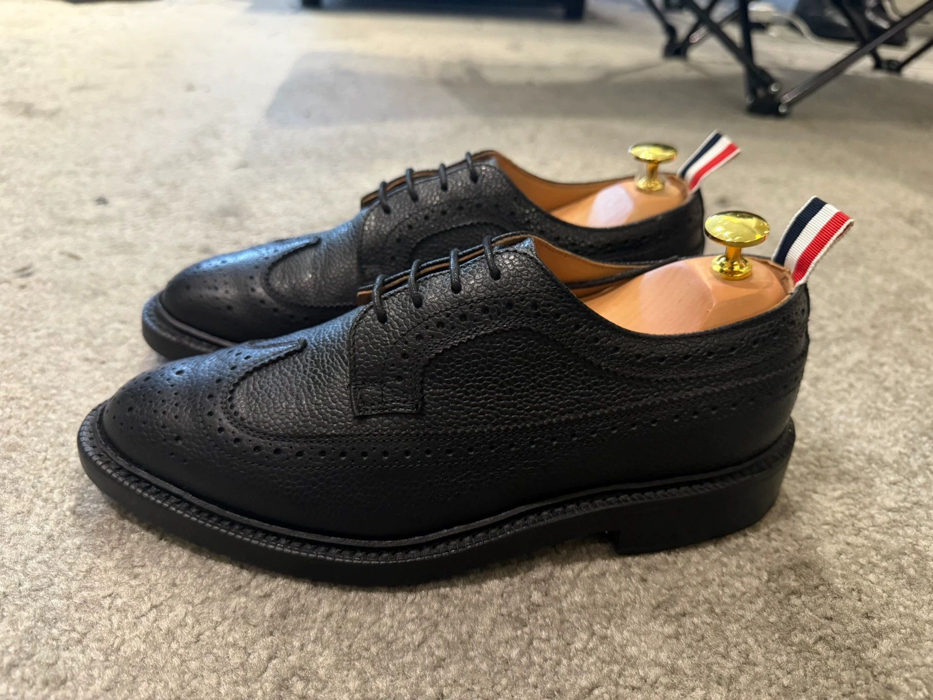 Thom Browne Thom Browne Black Carved Leather Shoes US7 (Nike41) Size US 7 / EU 40 - 2 Thumbnail