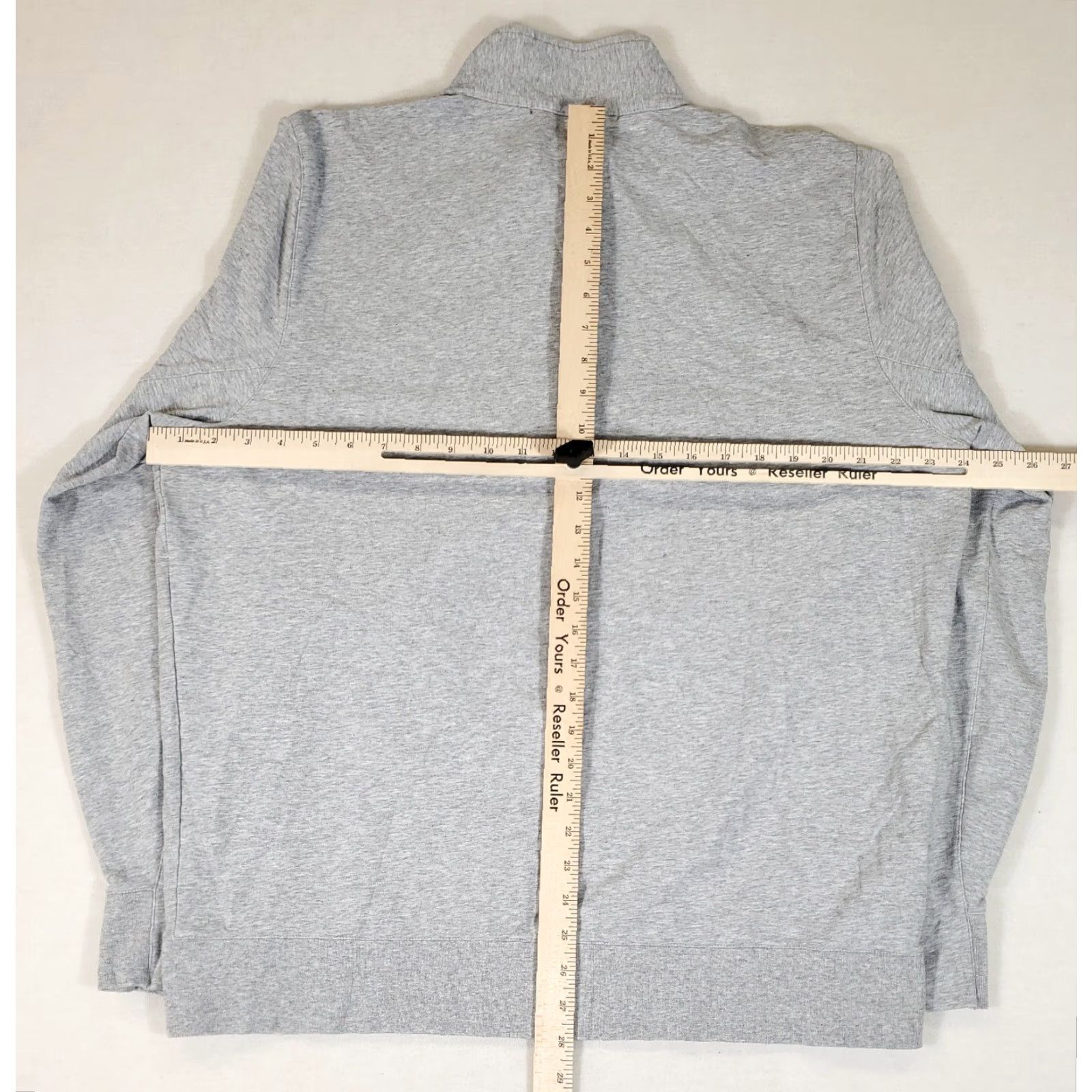 KangaROOS B. Draddy Shirt Mens XL Gray Quarter Zip Long Sleeve Pullover Kangaroo Pocket Size US XL / EU 56 / 4 - 4 Thumbnail