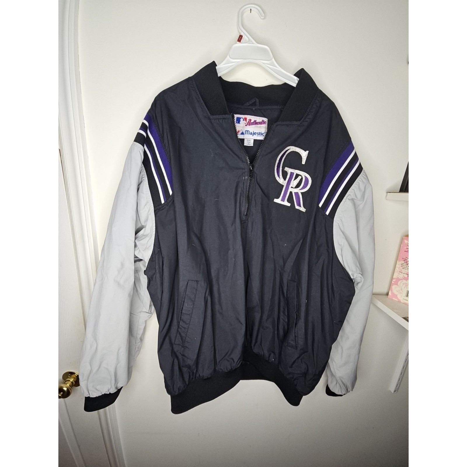 Majestic Colorado Rockies Majestic 1/4 zip pullover jacket Adult XXL Size US XXL / EU 58 / 5 - 1 Thumbnail