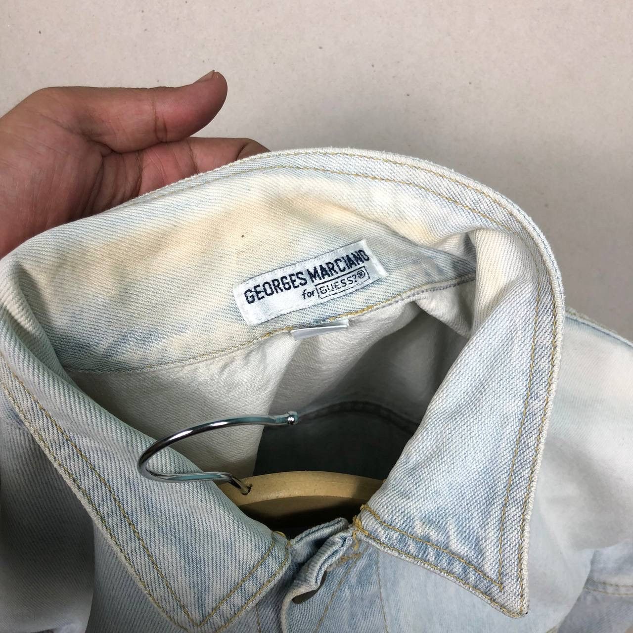 Georges Marciano × Guess × Vintage Vintage Guess by Geoges Marciano Denim Acid Washed Jacket Size US S / EU 44-46 / 1 - 9 Thumbnail