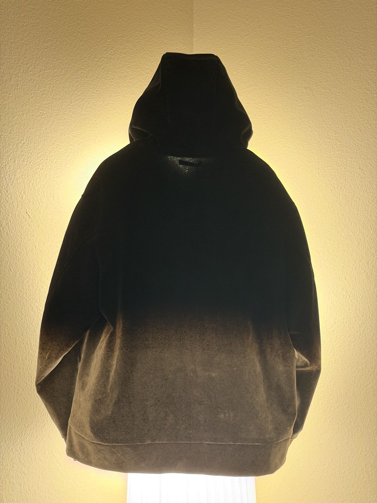 TAAKK BLACK GRADATION PILE HOODIE