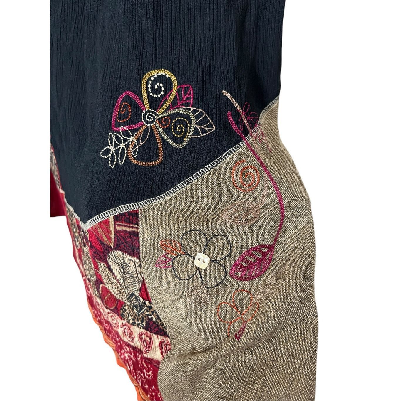 Other Vintage Koret Elastic Waist Boho Floral Maxi Skirt Women’s S Size 38" / US 16 / IT 52 - 4 Thumbnail