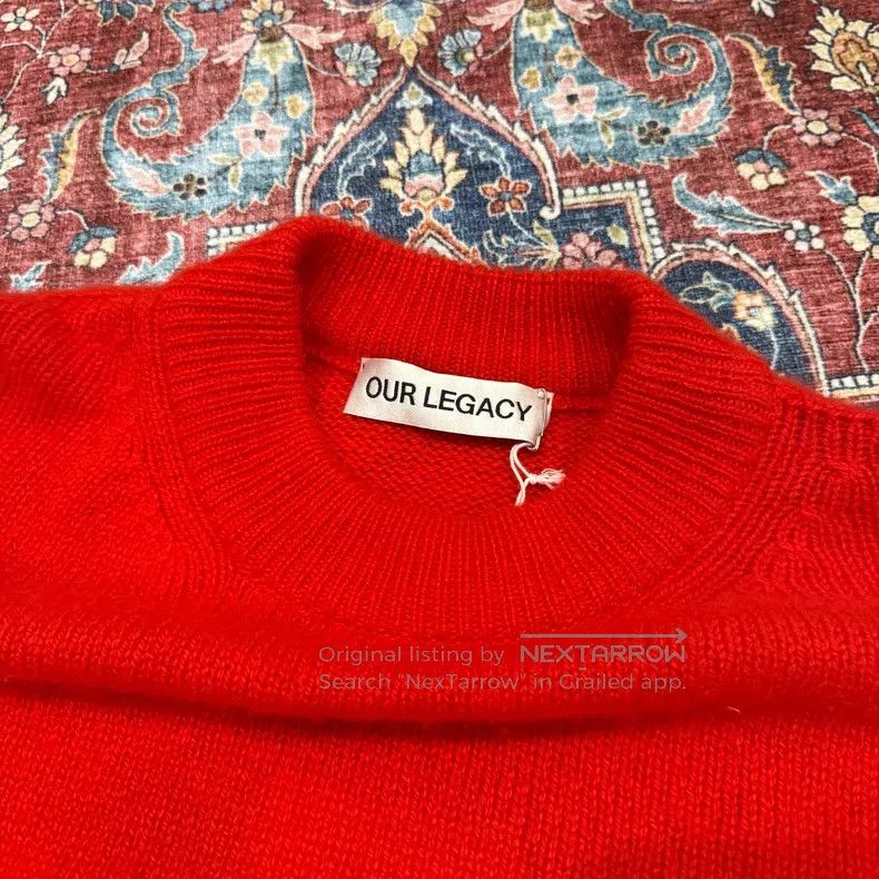 Our Legacy Our Legacy Red Cashmere Sweater Size US S / EU 44-46 / 1 - 4 Thumbnail