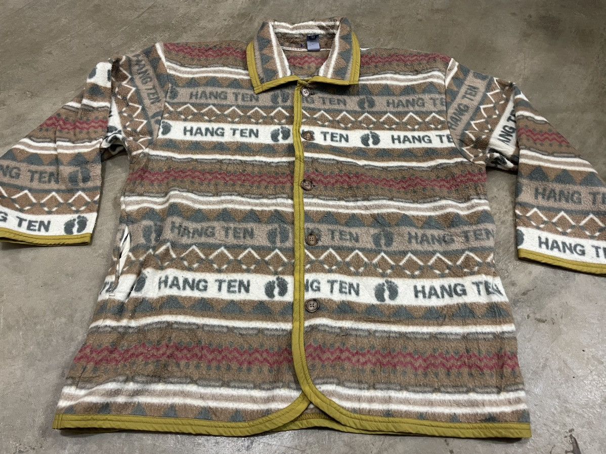 Hang Ten × Vintage 🔥 Rare🔥Vintage Hangten Fleece for Outdoor Wear Size US M / EU 48-50 / 2 - 4 Thumbnail