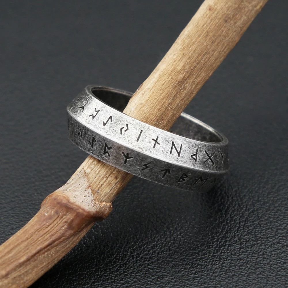 Jewelry Vikings Stainless Steel Silver Ring Size ONE SIZE - 4 Thumbnail