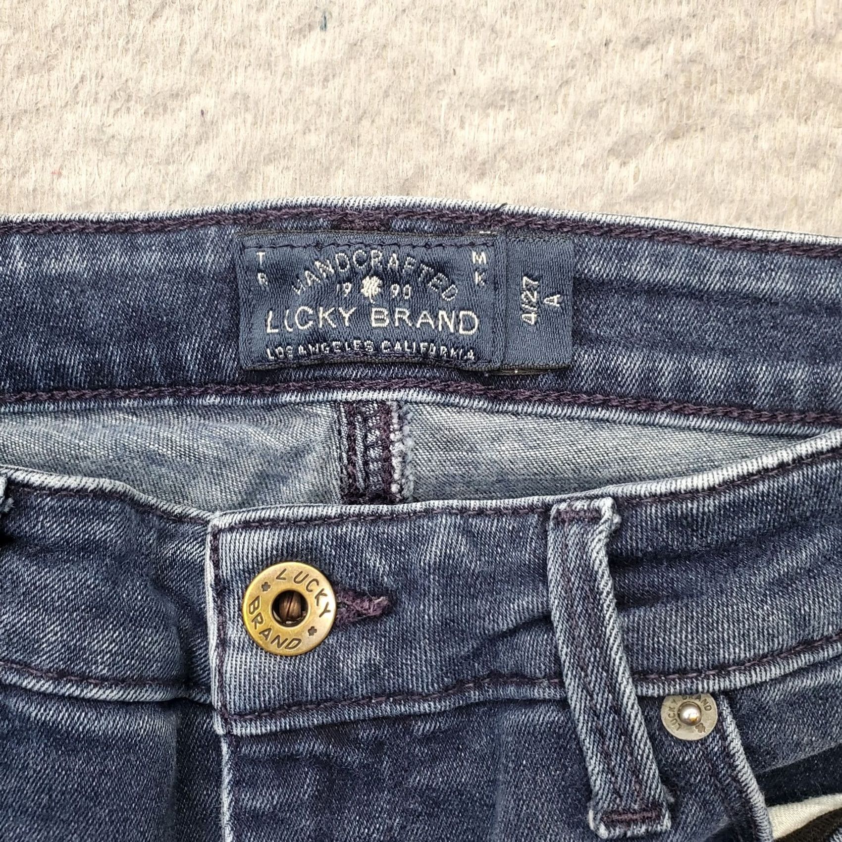 Lucky Brand Lucky Brand Skinny Jeans Womens 4 Blue Denim Hayden Slim Fit 5-Pocket Size 4 27 Inseam 28" Color Blue (Medium Wash) 1990s? Size 27" / US 4 / IT 40 - 7 Thumbnail