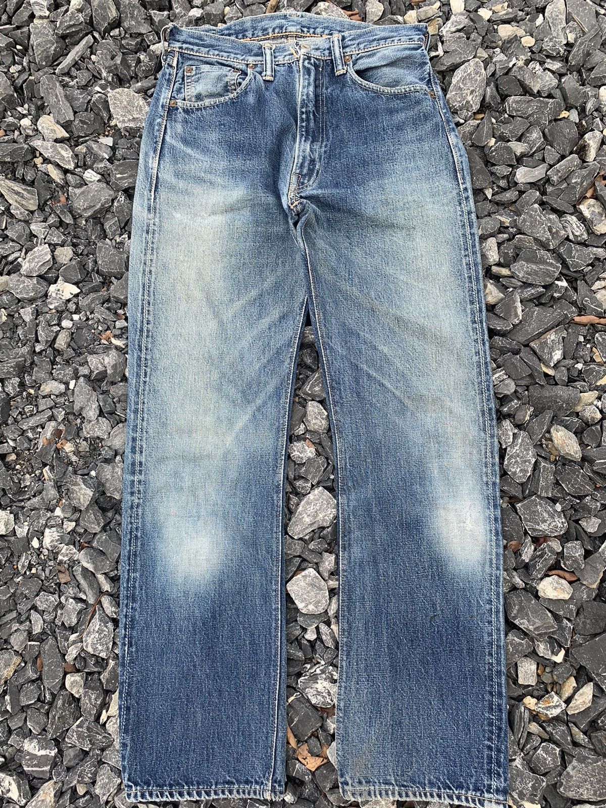 Japanese Brand × Warehouse & Co. VINTAGE WAREHOUSE SELVEDGE JAPANESE DISTRESSED DENIM Size US 29 - 2 Thumbnail