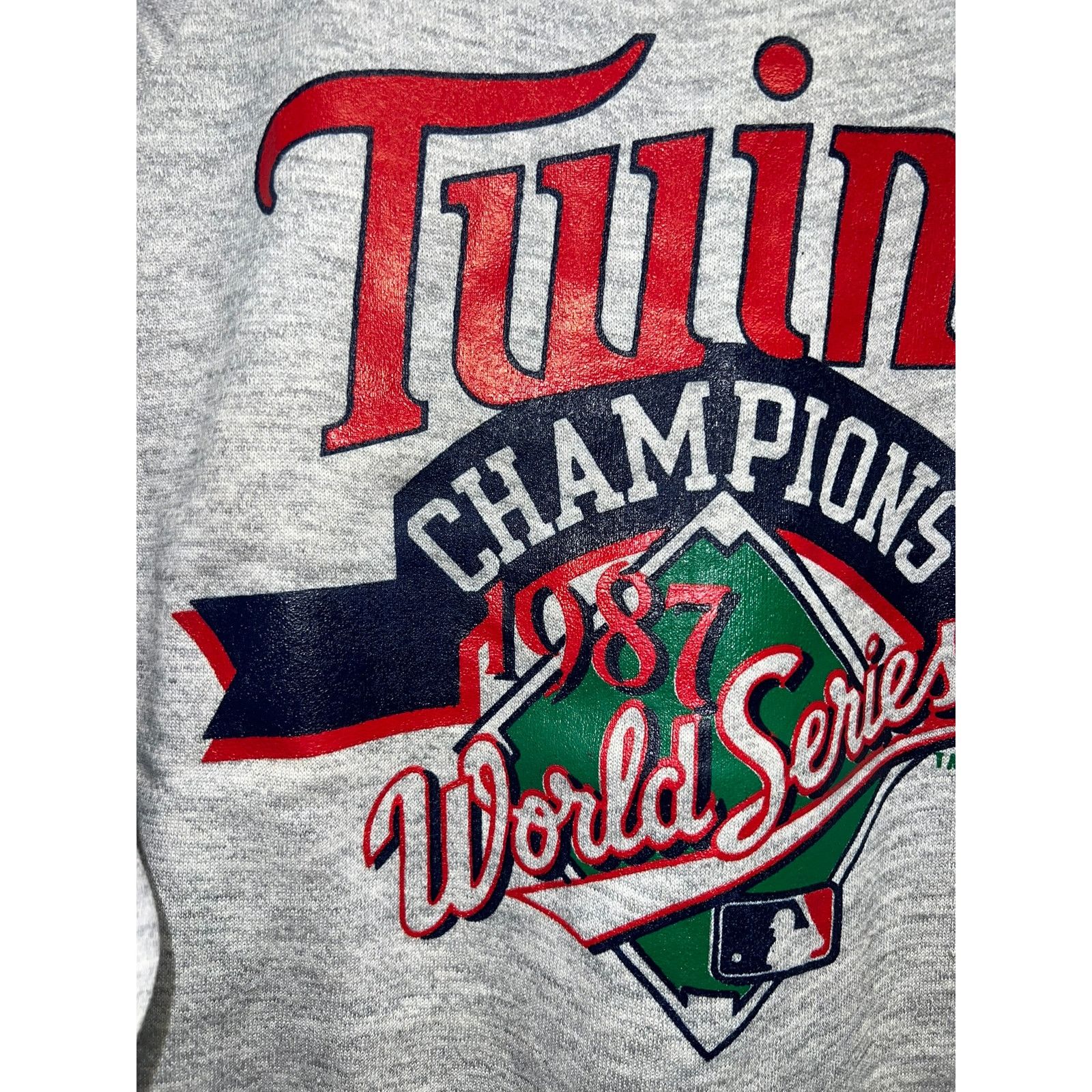 Vintage Vintage Minnesota Twins Sweatshirt 1987 Champion 80s Large Size US L / EU 52-54 / 3 - 3 Thumbnail