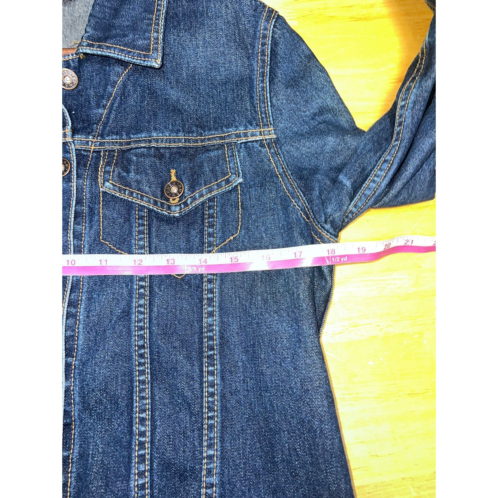 Vintage Vintage Womens Denim Jacket DMBM Jeans Blue Top Women Large Size L / US 10 / IT 46 - 10 Thumbnail