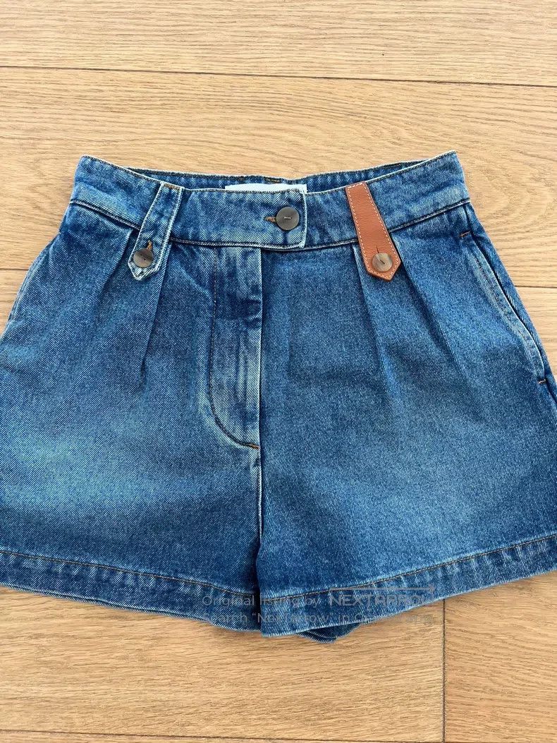 Loewe Loewe Blue denim shorts Size 24" / US 00 / IT 34 - 2 Thumbnail