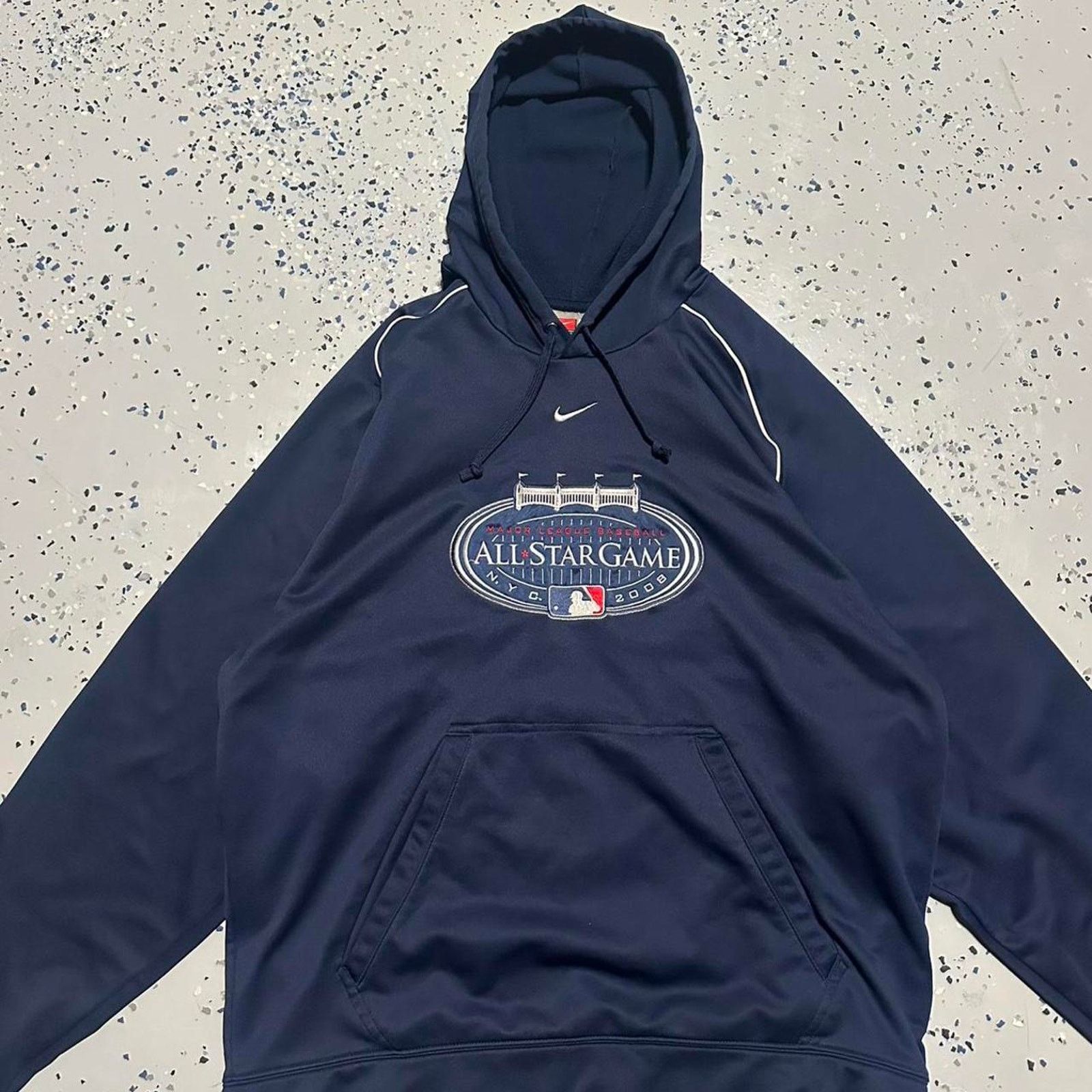 Nike Vintage Nike Center Swoosh 2008 MLB All Star Game Hoodie Size US L / EU 52-54 / 3 - 1 Thumbnail