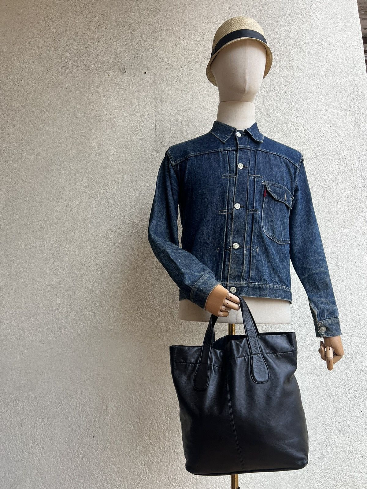 Yohji Yamamoto Yohji Yamamoto Y’s for Living Black Leather Mini Tote Bag Size ONE SIZE - 25 Thumbnail