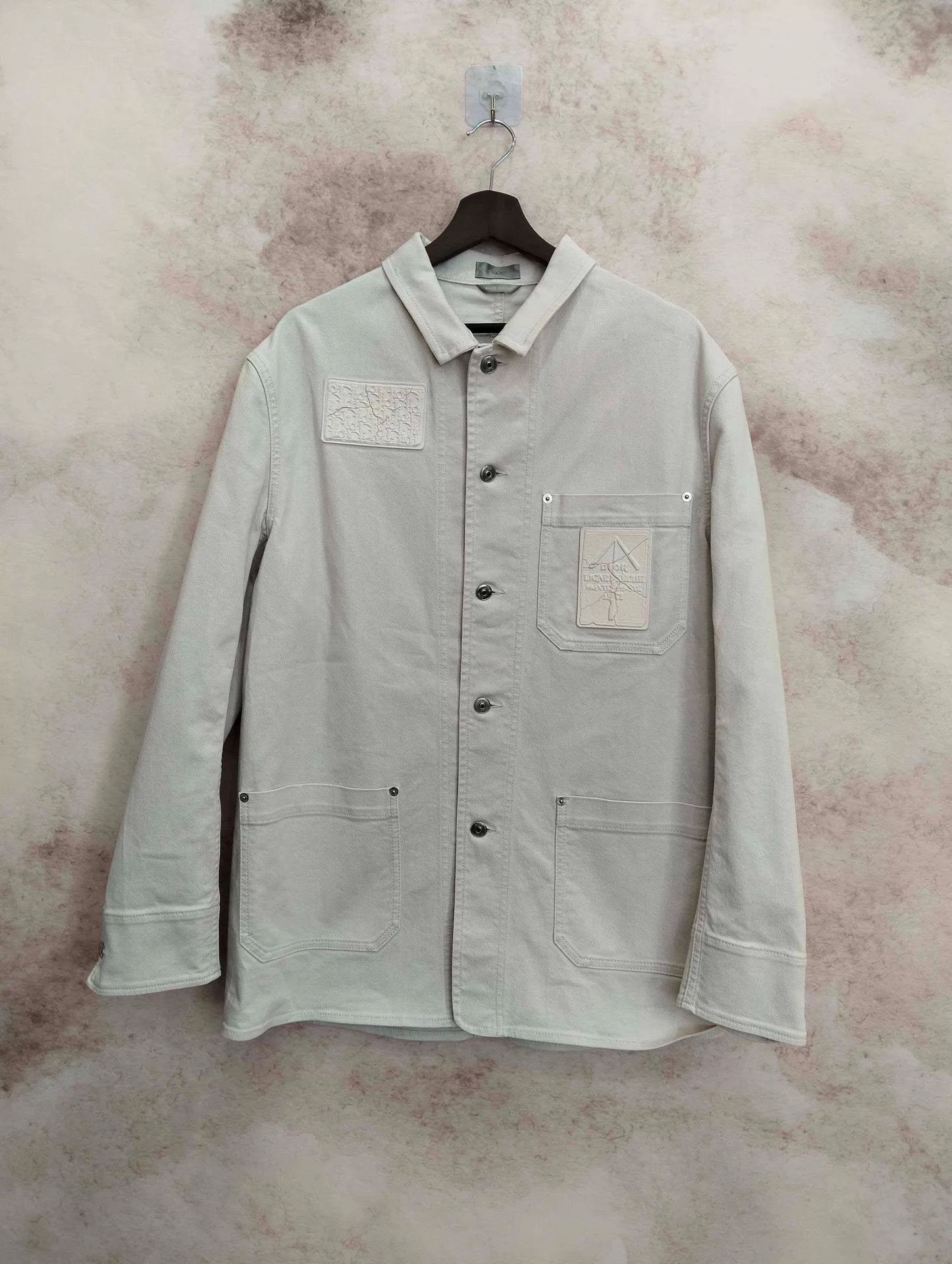 Dior DIOR 1947 Logo Embroidered Solid Shirt Jacket 48 Size US M / EU 48-50 / 2 - 1 Thumbnail
