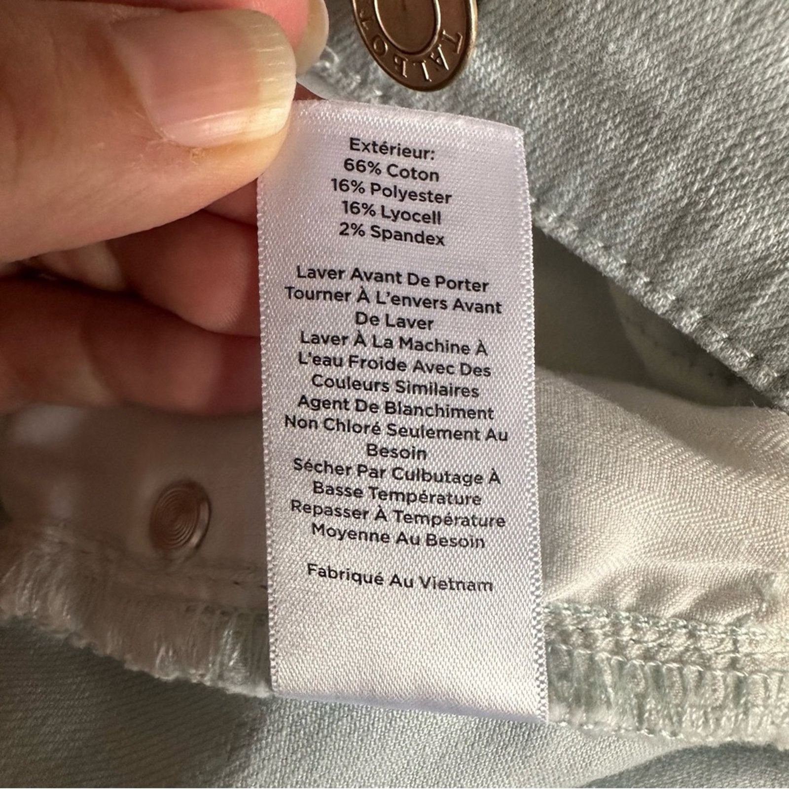 Robert Talbott TALBOTS Slim Ankle Jean Women’s size 6 Pale Blue Green Size 28" / US 6 / IT 42 - 10 Thumbnail