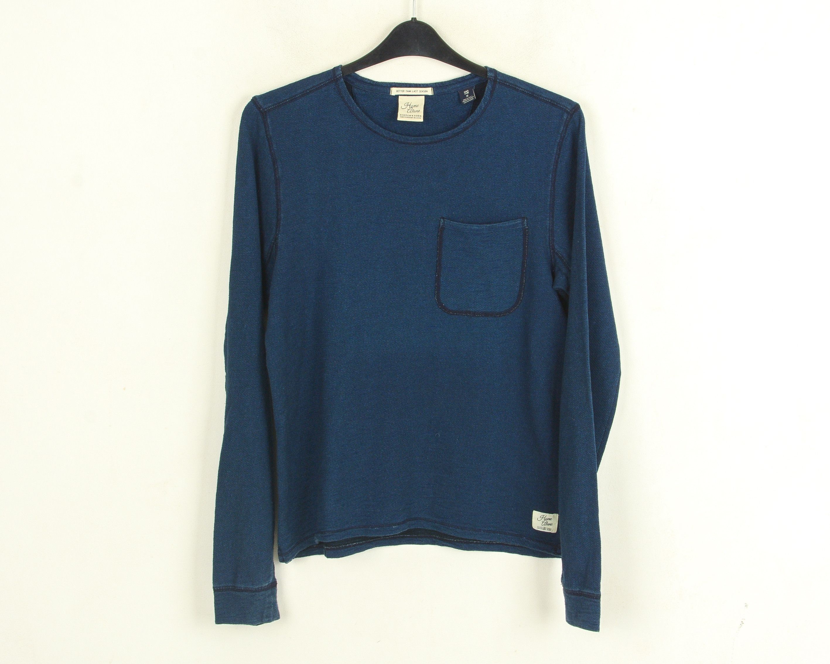 Scotch & Soda Home Alone M Men Jumper Pullover Sweater Blue Sweatshirt Size US M / EU 48-50 / 2 - 1 Thumbnail
