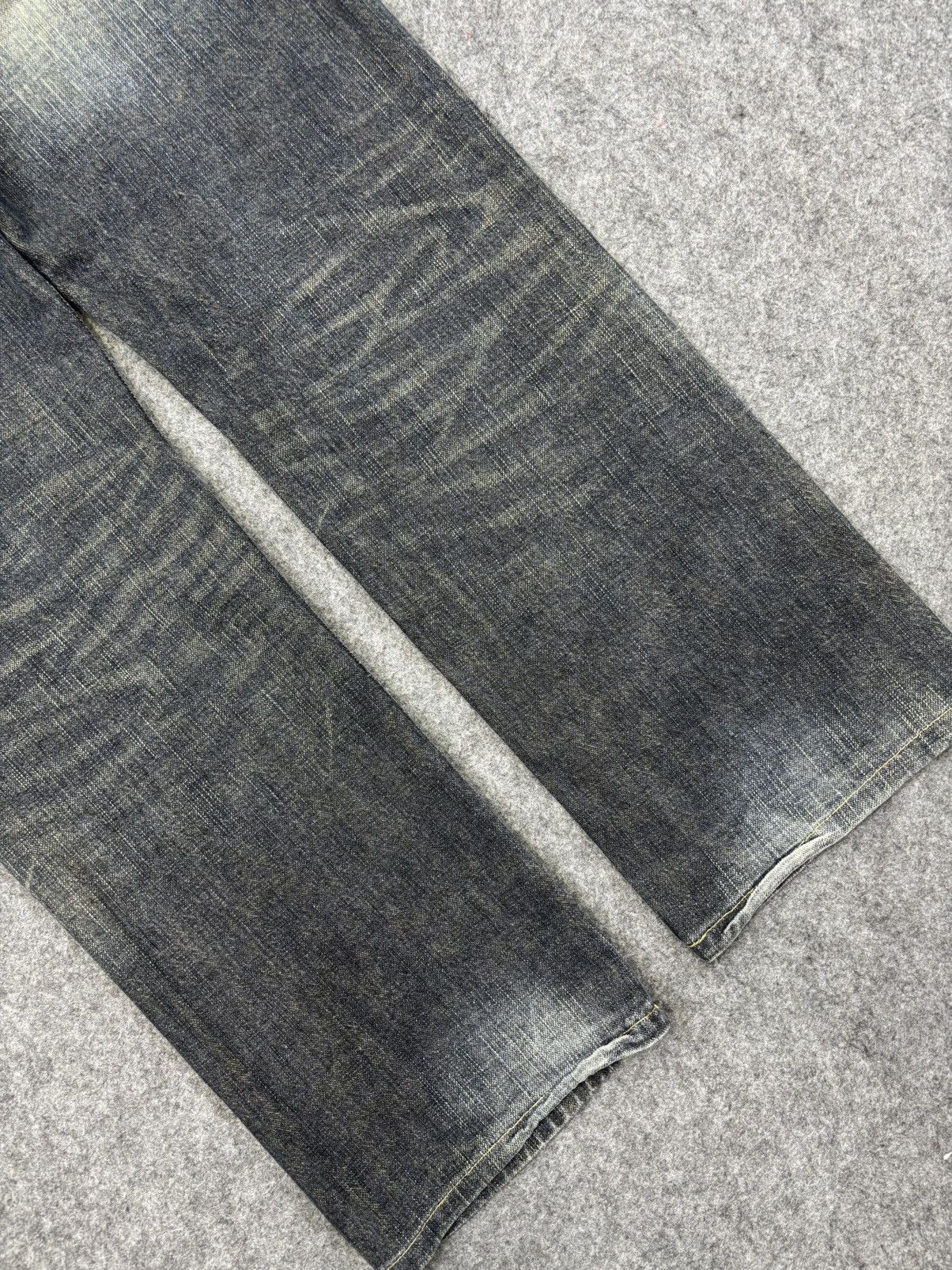 Japanese Brand 💥Sick 90s Style💥GLHeart Mud Stone Wash Denim F761 Size US 33 - 12 Thumbnail