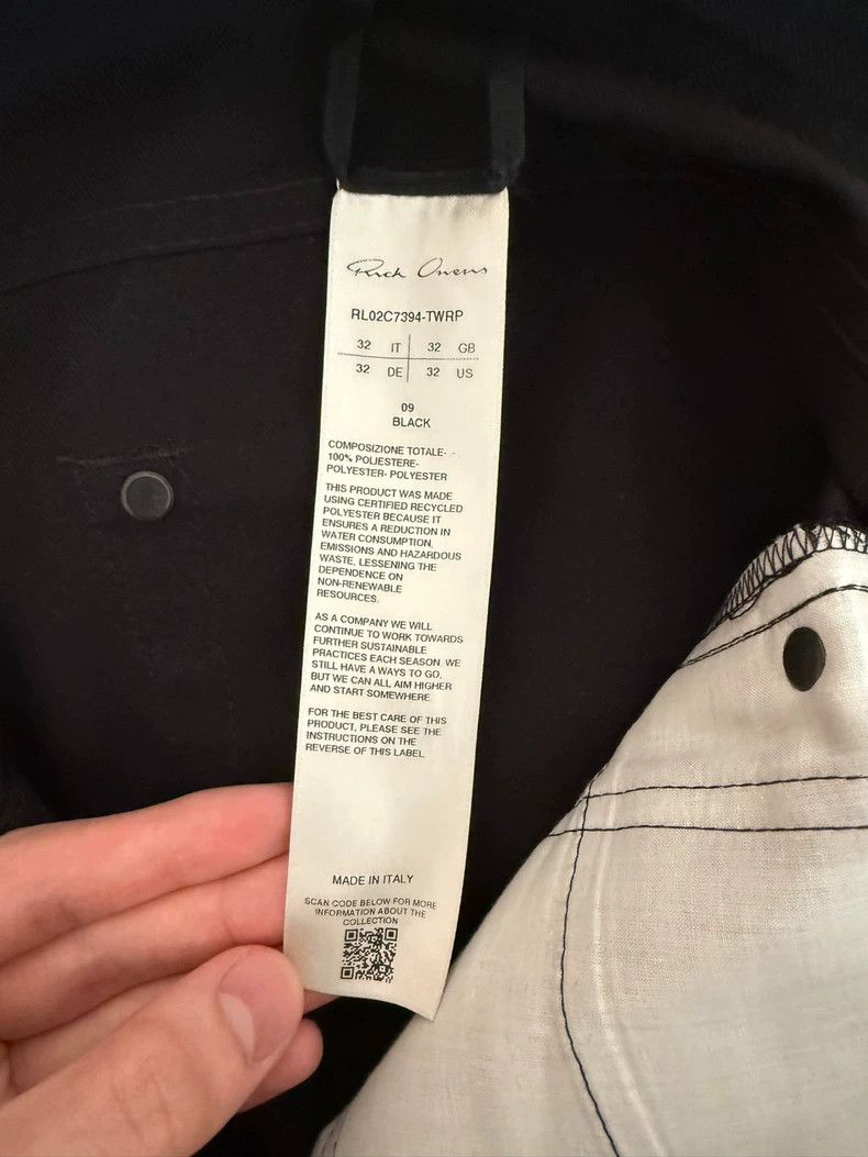 Rick Owens Rick Owens 23fw Cultivate one's morality slightly pants Size US 32 / EU 48 - 3 Thumbnail