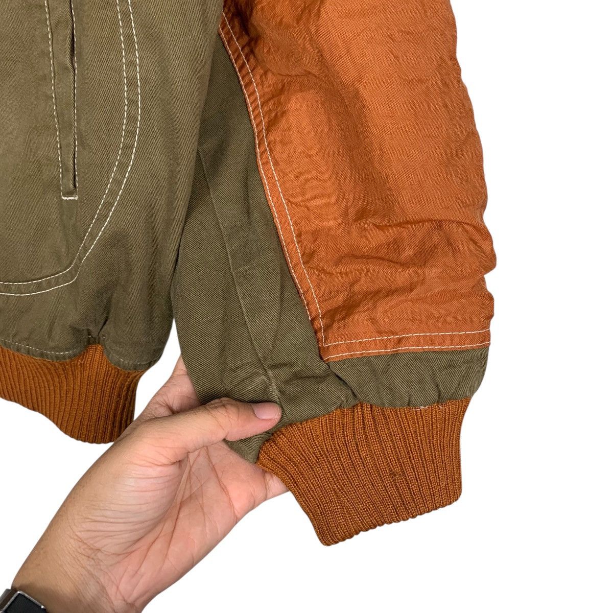Japanese Brand Japanese Brand Zig Zag Color Block Bomber Jacket Size US M / EU 48-50 / 2 - 13 Thumbnail