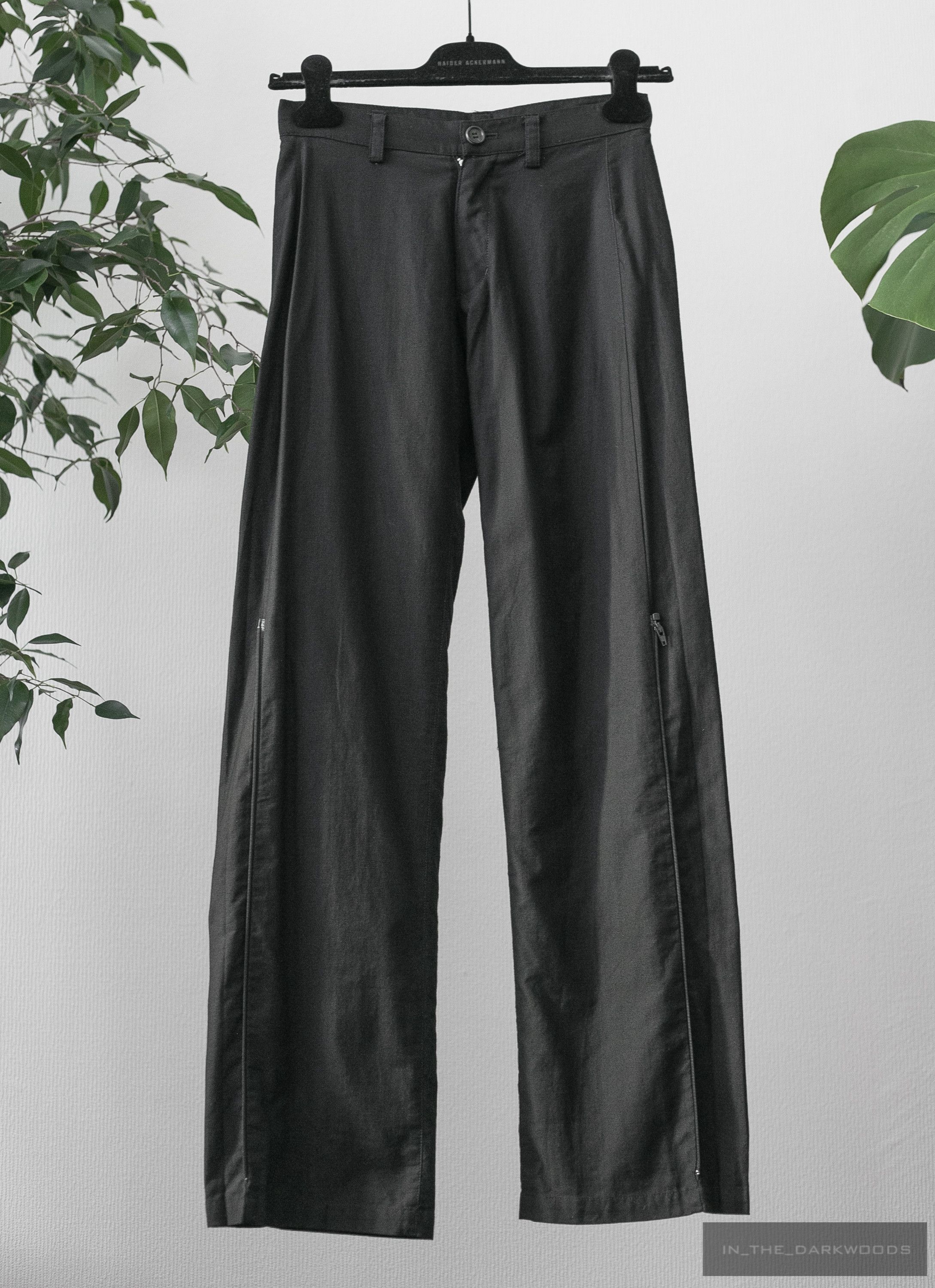 image of Nude Masahiko Maruyama Zip Pants in Black, Women's (Size 28)