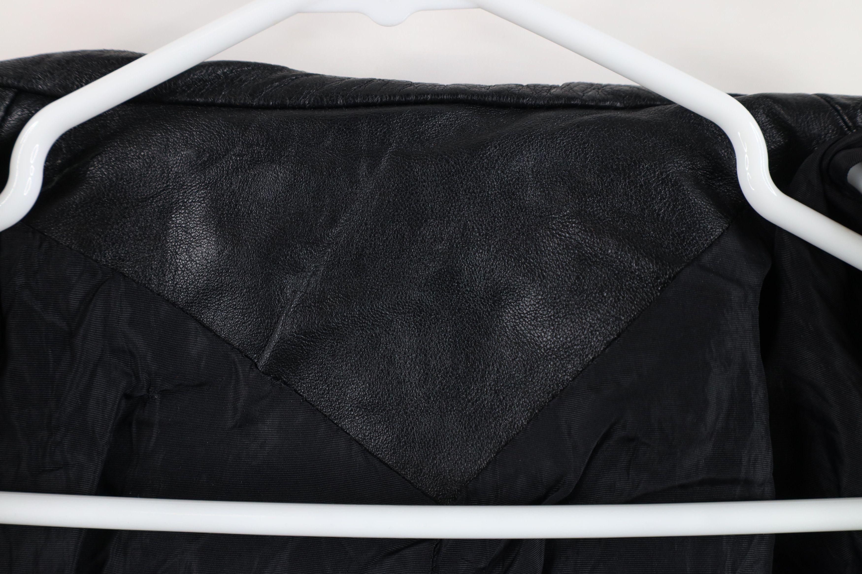 Vintage Vintage 80s 90s Streetwear Leather Cafe Bomber Jacket Black Size M / US 6-8 / IT 42-44 - 10 Thumbnail