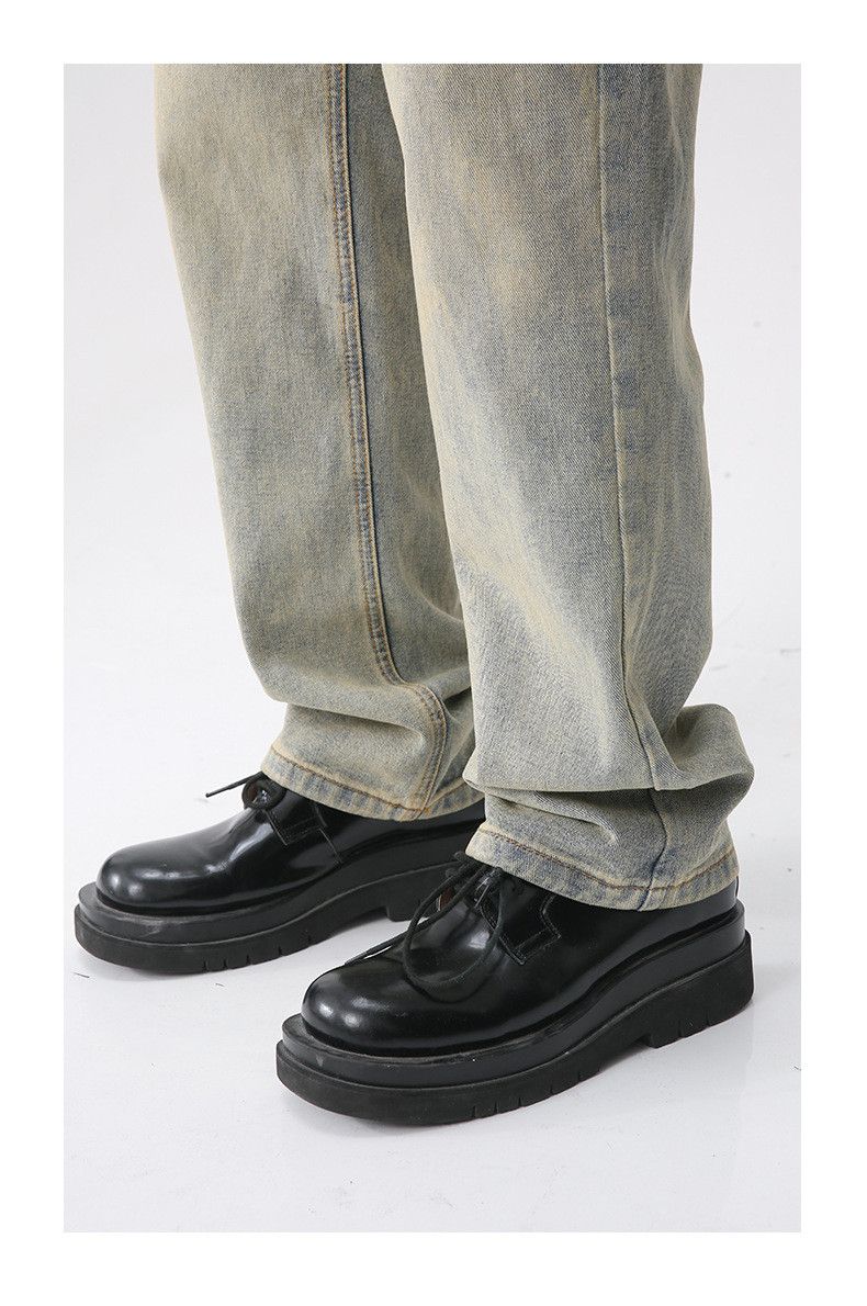 Japanese Brand × Jean Men's vintage washed distressed simple jeans Size US 32 / EU 48 - 6 Thumbnail