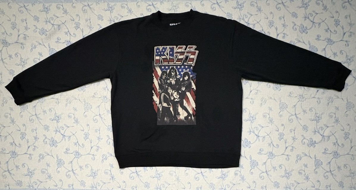 KISS Kiss Band American Flag Sweatshirt Size US L / EU 52-54 / 3 - 1 Thumbnail