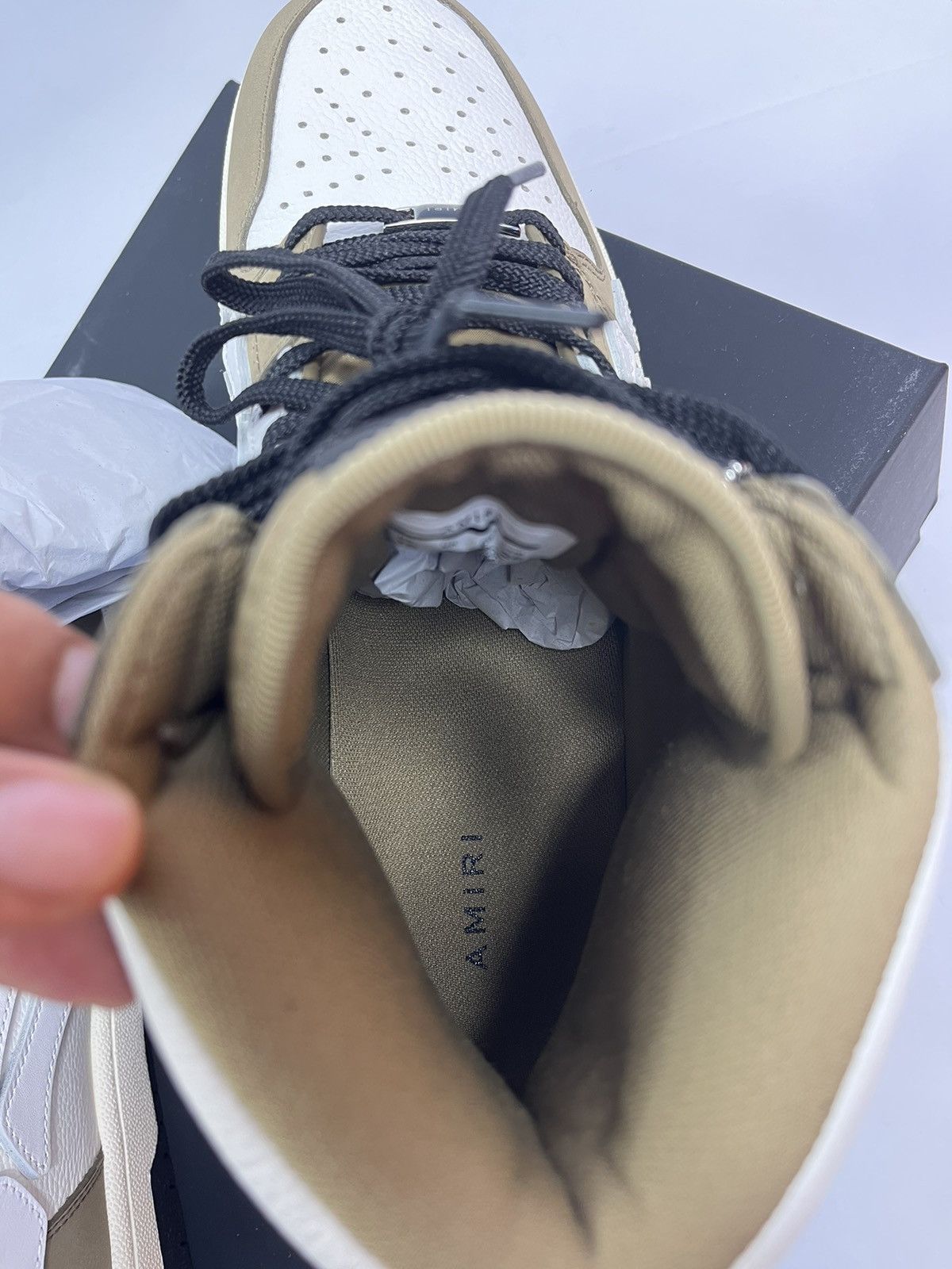 Amiri HIGHT TOP SKELETON BONE SNEAKERS Size US 10 / EU 43 - 11 Thumbnail