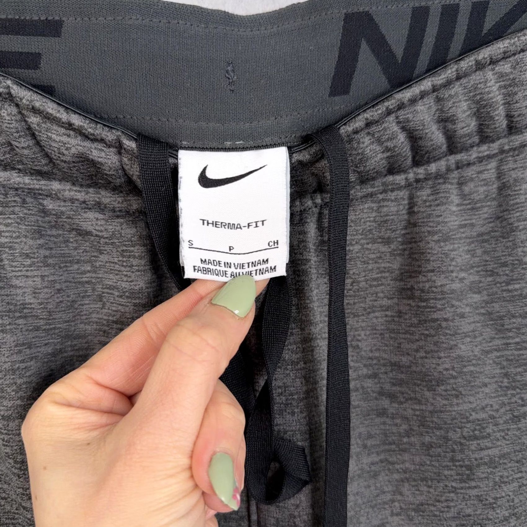Nike Nike Therma-FIT Pants Mens Small Gray Fleece Joggers Sweatpants Athletic Size US 29 - 5 Thumbnail