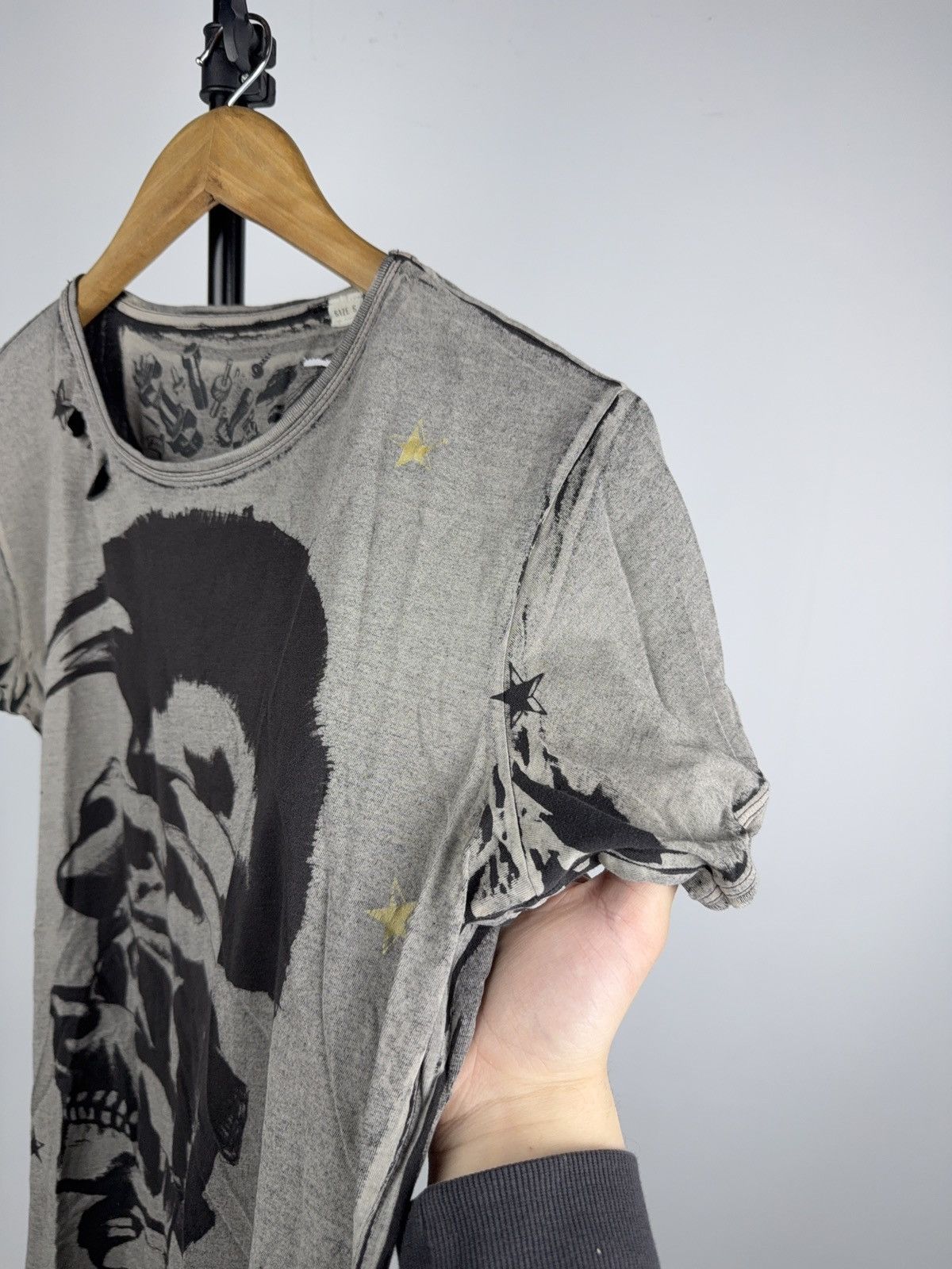 Diesel Y2K DIESEL Punk Rock Skull Distressed Graphic T-Shirt Grunge Size US S / EU 44-46 / 1 - 8 Thumbnail