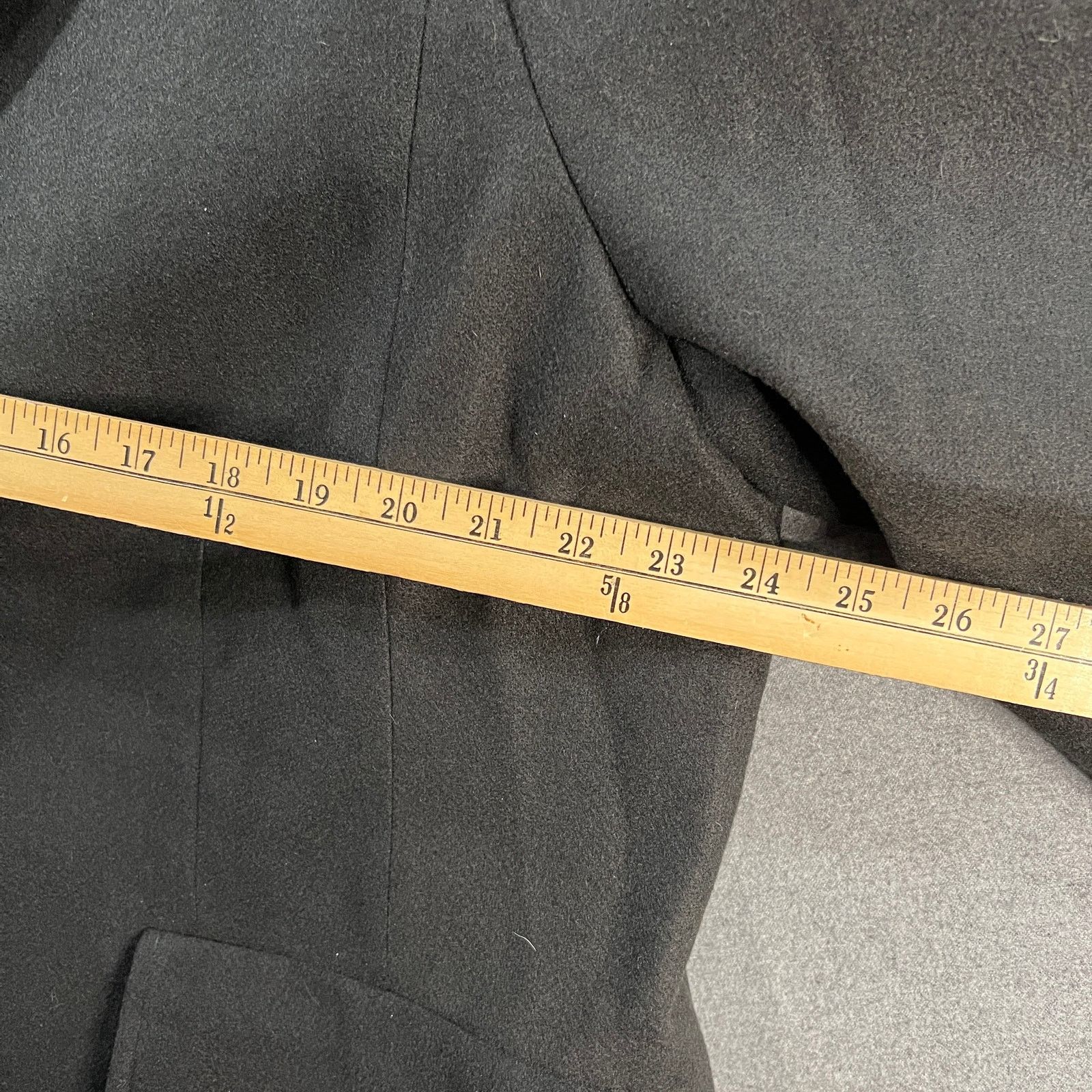 Other Thread Collective Faux Wool Notch Collar Long Coat Black Size XL / US 12-14 / IT 48-50 - 13 Thumbnail