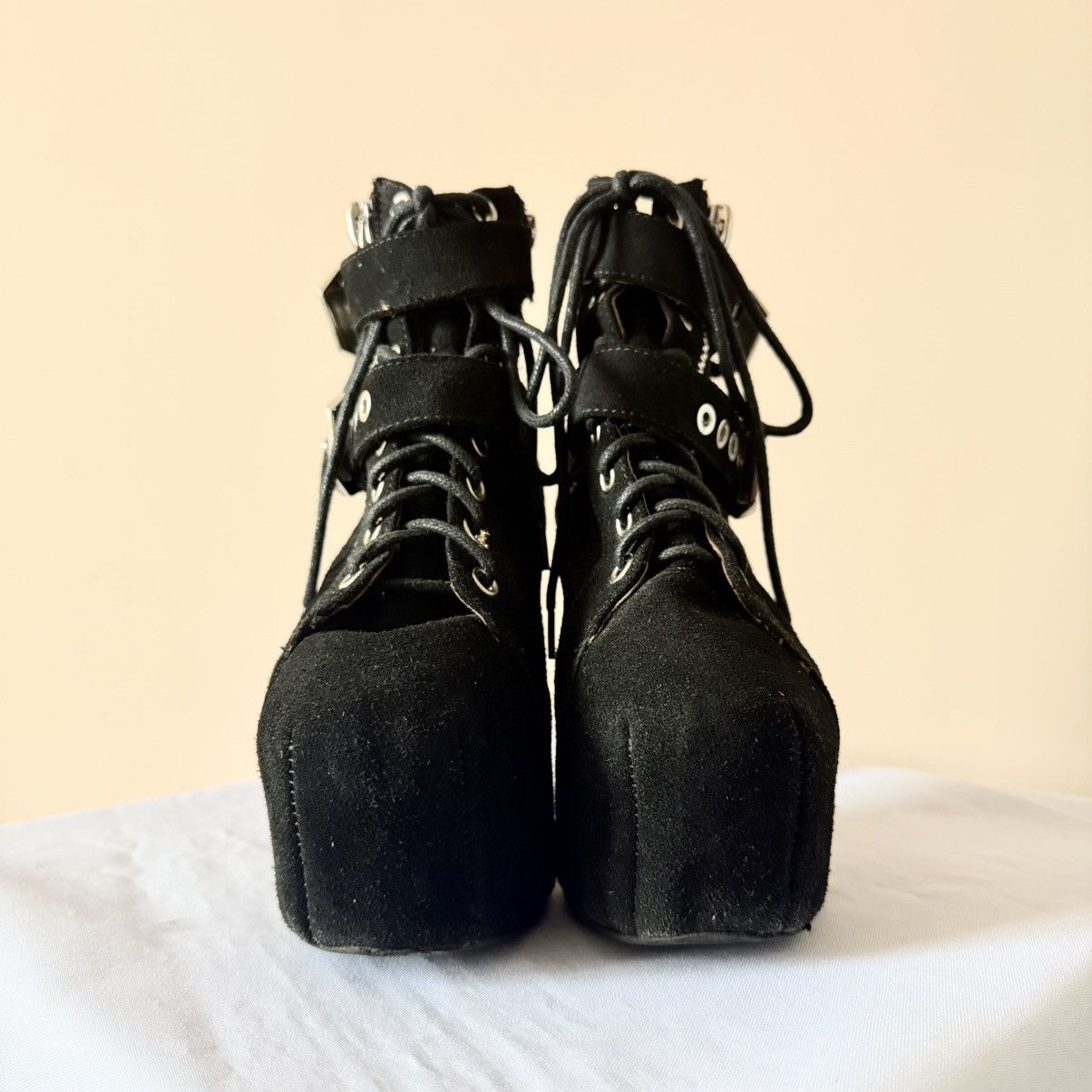 Jeffrey Campbell Punk Jeffrey Campbell Straps High Heels Boots Office Style Size US 6 / IT 36 - 2 Thumbnail