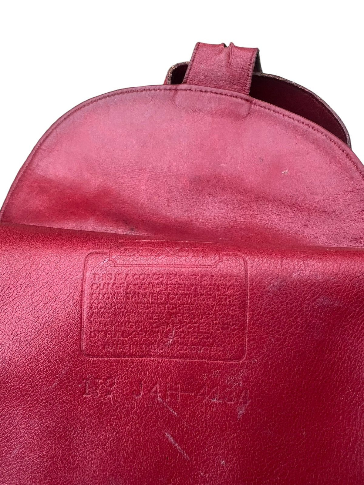 Coach Vintage 90s Coach Faded Patina Leather Backpack Bag Size ONE SIZE - 22 Thumbnail