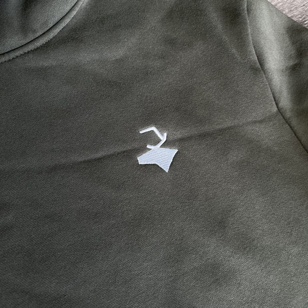Other Rein Love Clothing Icon Embroidered Logo Hoodie Khaki White Size US XL / EU 56 / 4 - 10 Thumbnail