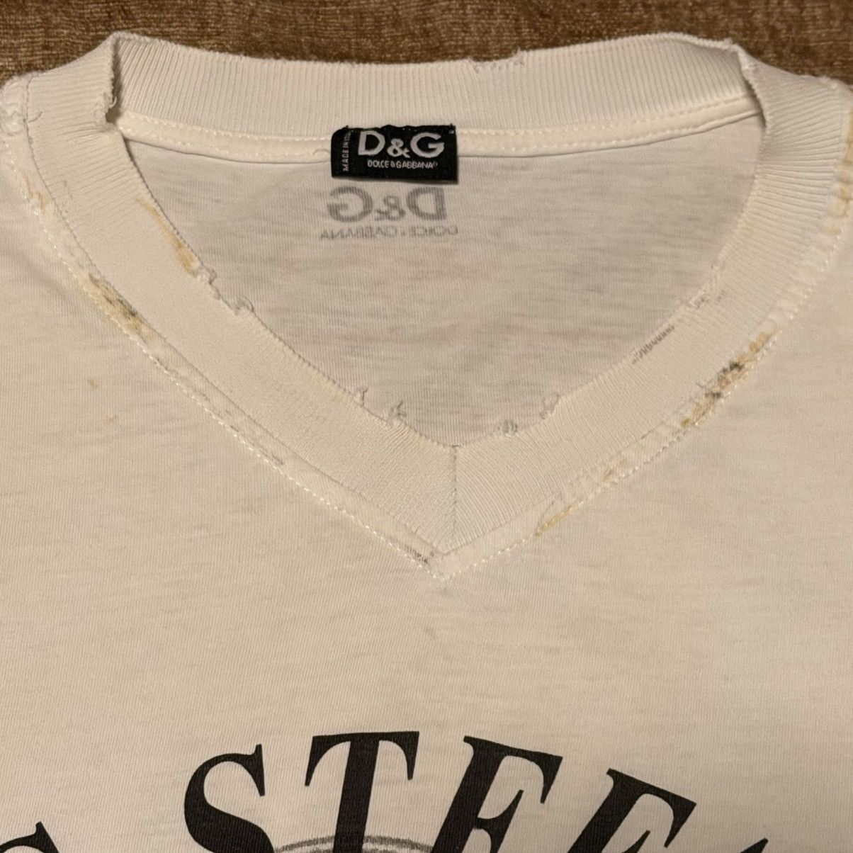 Dolce & Gabbana D&G Dolce & Gabbana 2008 Archive Distressed St. Stefano Tee Size US XL / EU 56 / 4 - 4 Thumbnail