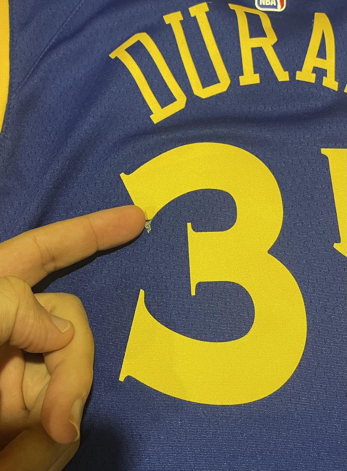 NBA Nike 2017 Kevin Durant #35 Warriors Jersey Blue Mens Size XL Size US XL / EU 56 / 4 - 9 Thumbnail