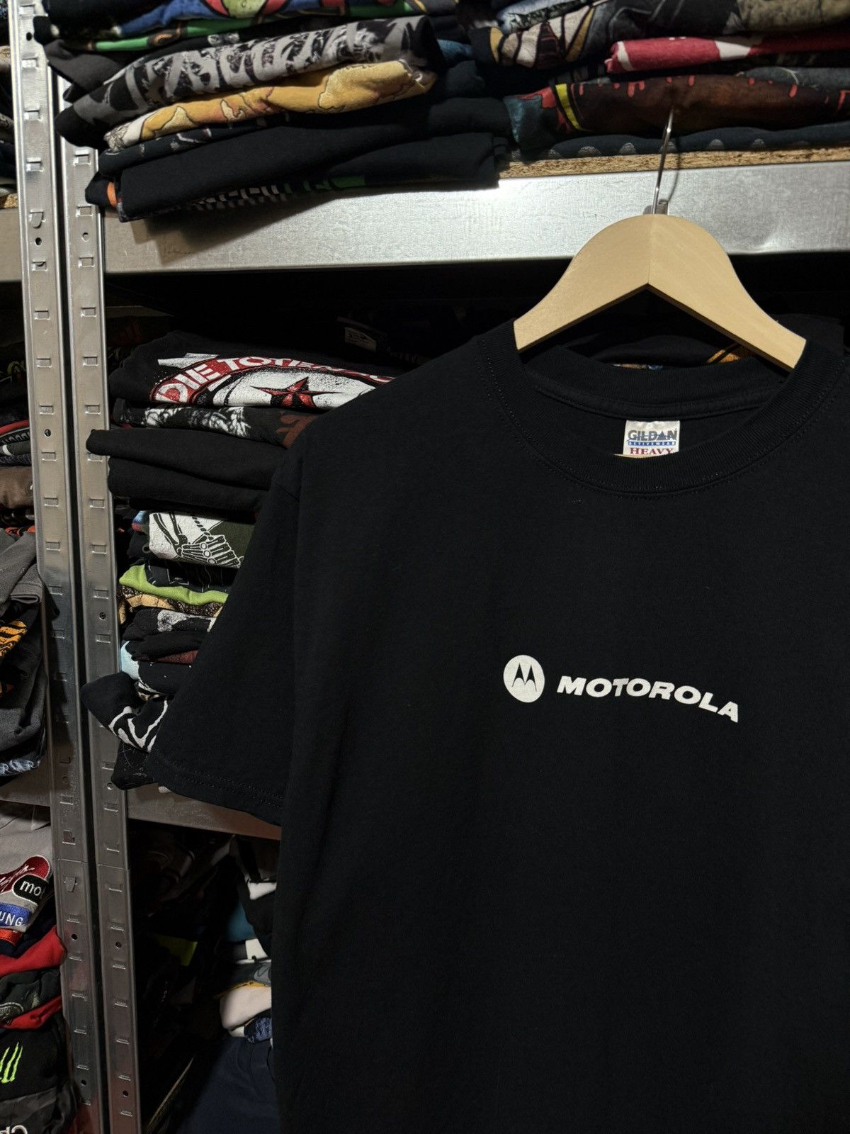 Motorola Vintage 1990’s Motorola Big Design Graphic T-Shirt Y2K Hype Size US L / EU 52-54 / 3 - 4 Thumbnail